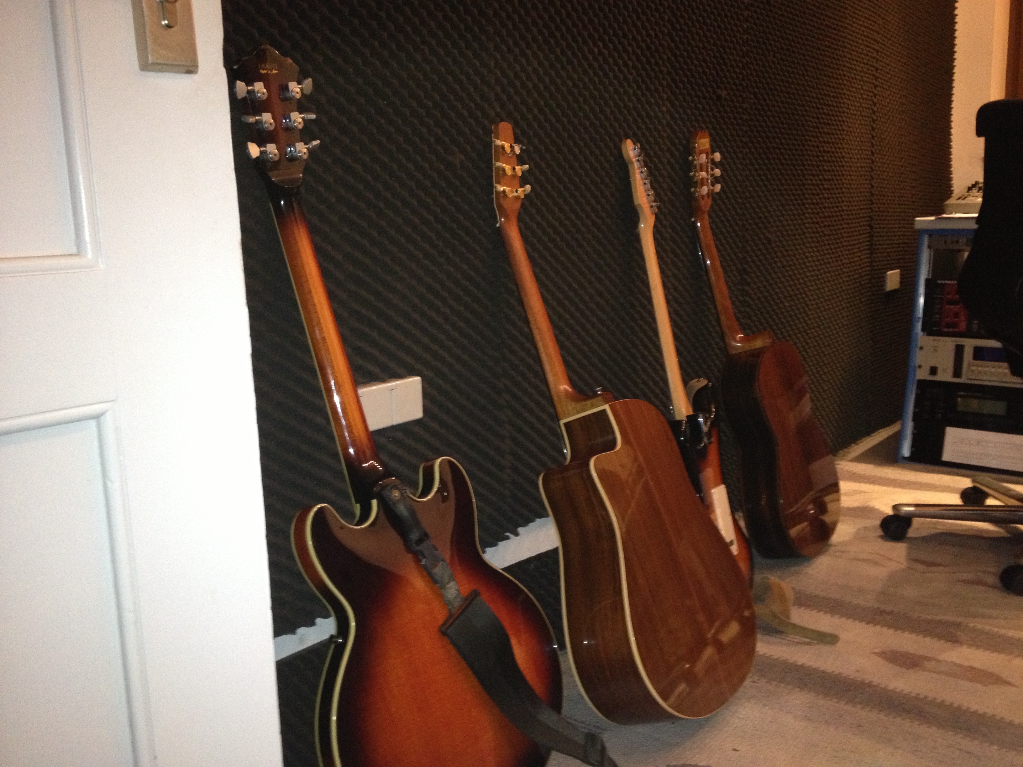 some guitars at CrossRecords